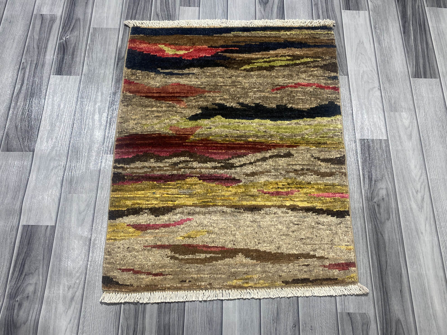 Handmade Chobi Rug ( 83 CM x 67 CM ) SK#1054