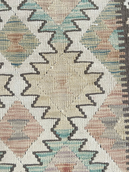Handmade Afghan Chobi Kilim Rug 144 CM x  106 CM ( SS # 119)