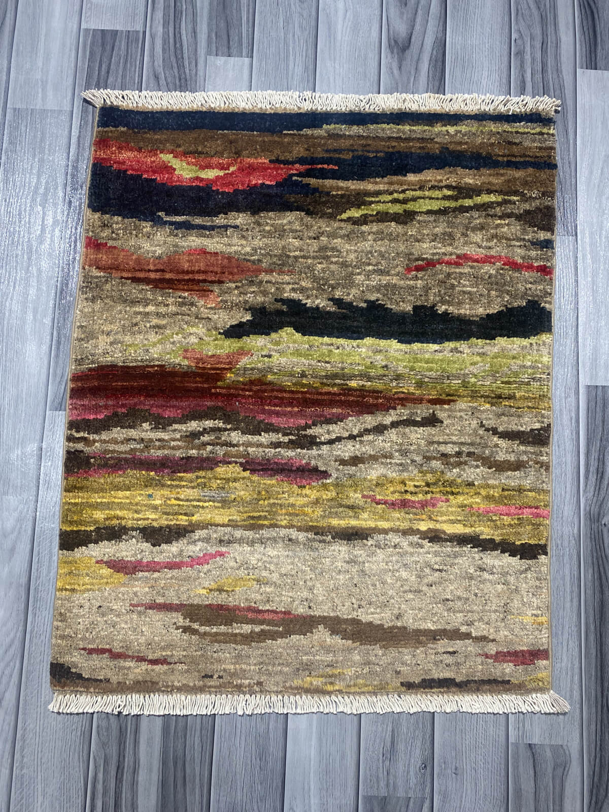 Handmade Chobi Rug ( 83 CM x 67 CM ) SK#1054