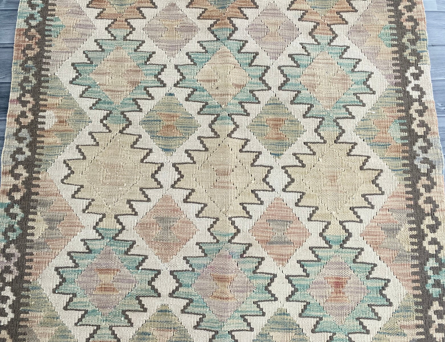 Handmade Afghan Chobi Kilim Rug 144 CM x  106 CM ( SS # 119)