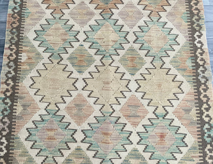 Handmade Afghan Chobi Kilim Rug 144 CM x  106 CM ( SS # 119)