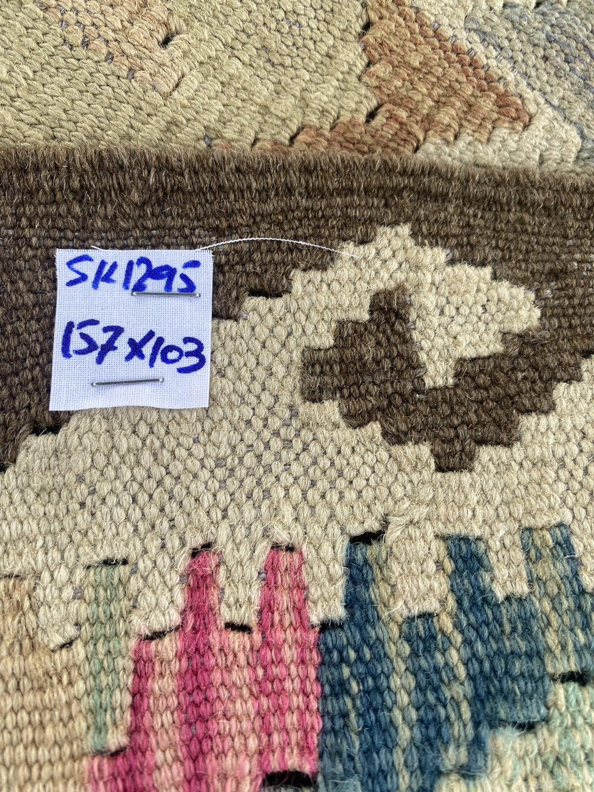 Handmade Afghan Chobi Kilim Rug 157 CM x  103 CM SK#1295