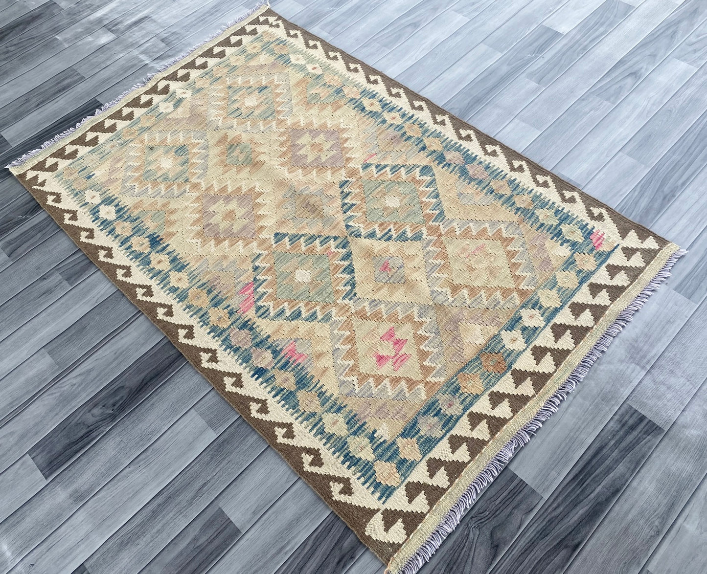 Handmade Afghan Chobi Kilim Rug 157 CM x  103 CM ( SS # 118)