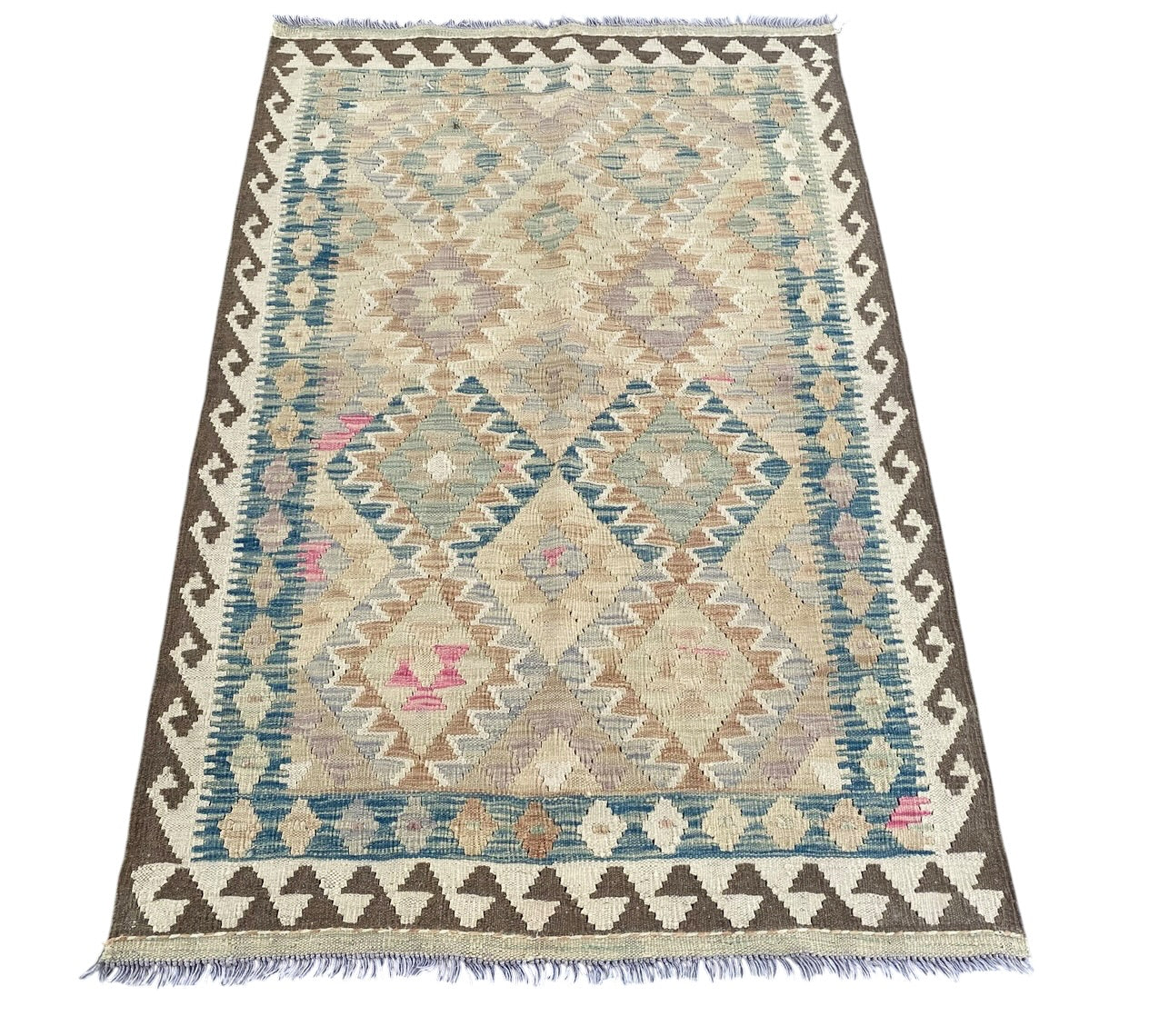 Handmade Afghan Chobi Kilim Rug 157 CM x  103 CM SK#1295