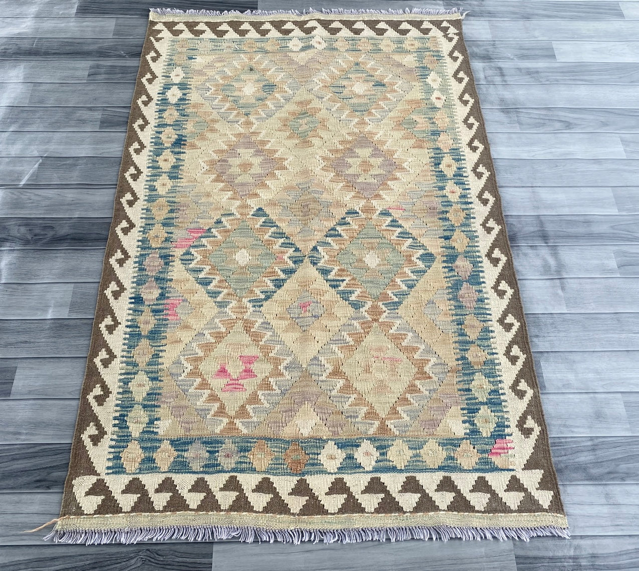 Handmade Afghan Chobi Kilim Rug 157 CM x  103 CM ( SS # 118)