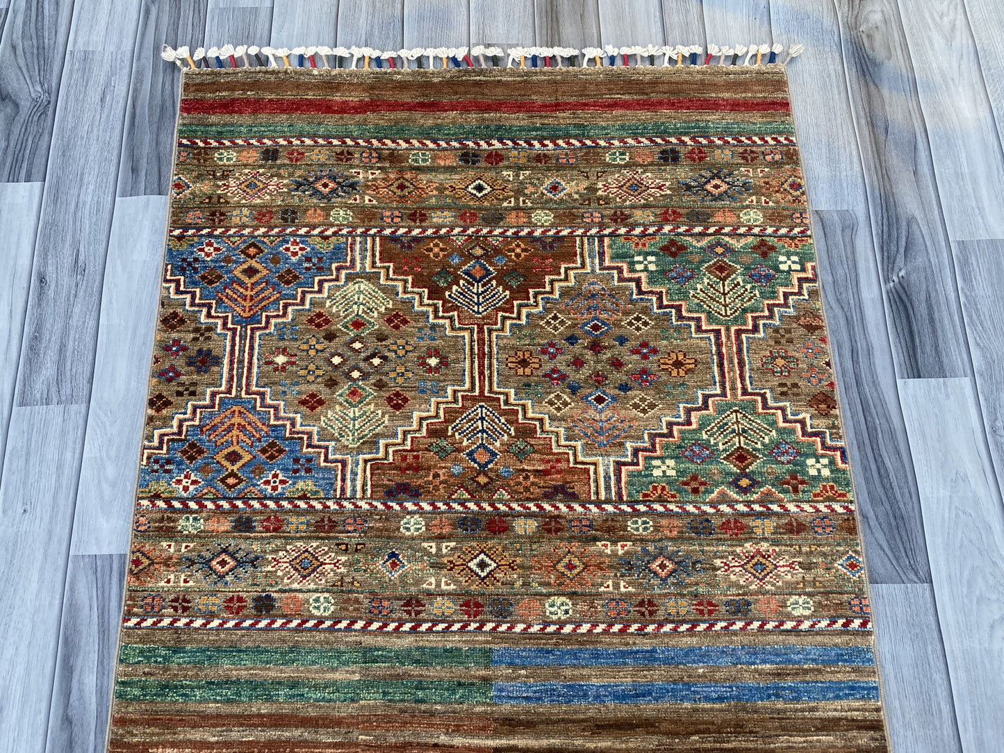 Hand Knotted Chobi Hallway Runner Rug | 250 CM x 86 CM SK#985