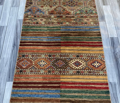 Hand Knotted Chobi Hallway Runner Rug | 250 CM x 86 CM SK#985