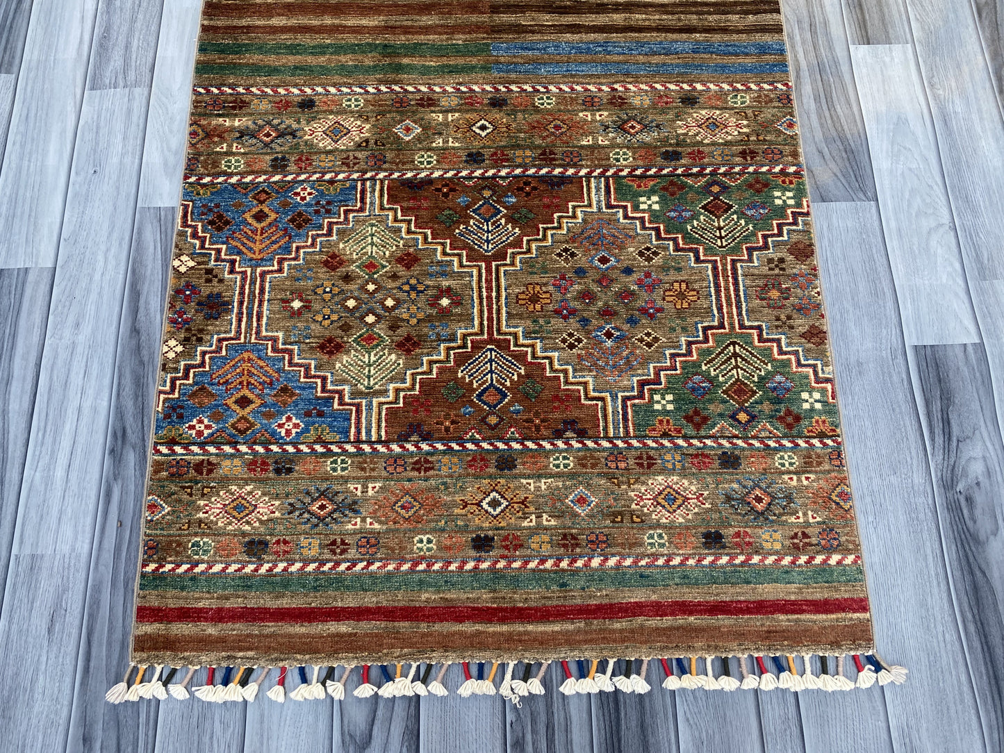 Hand Knotted Chobi Hallway Runner Rug | 250 CM x 86 CM SK#985