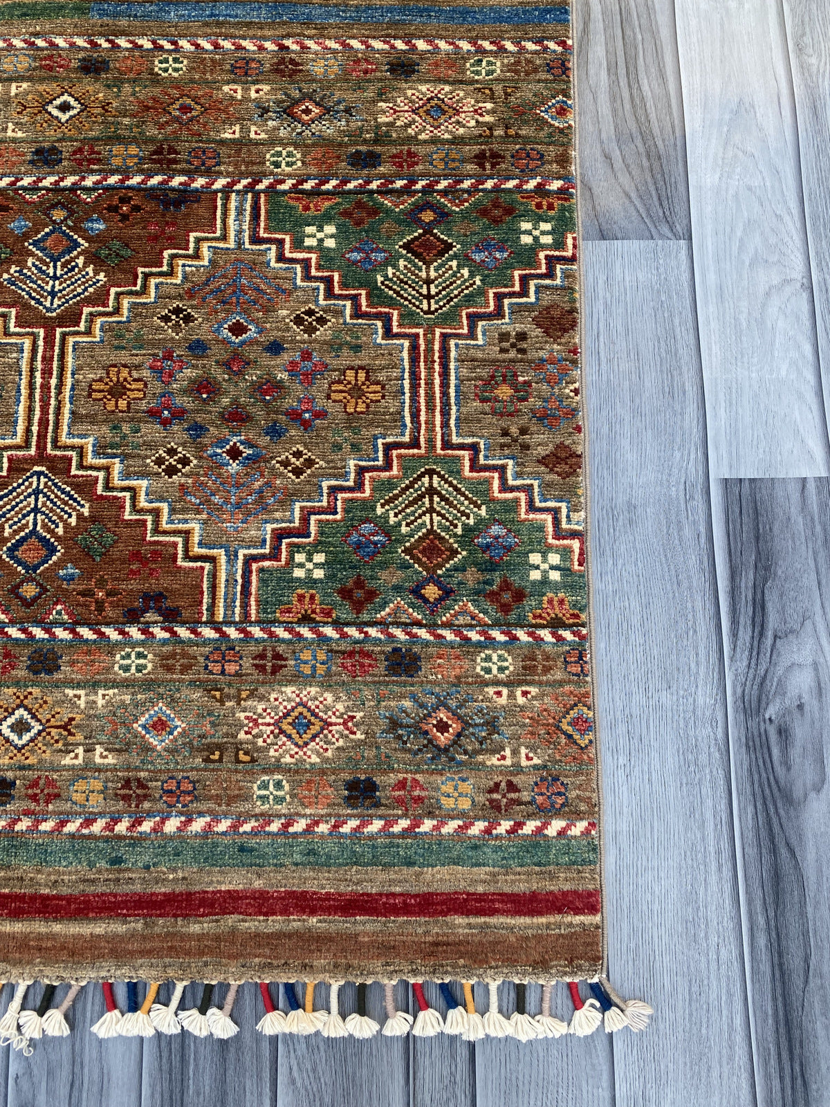 Hand Knotted Chobi Hallway Runner Rug | 250 CM x 86 CM SK#985