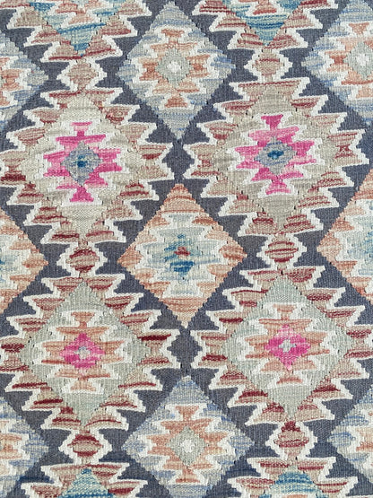 Handmade Afghan Chobi Kilim Rug 148 CM x  113 CM ( SS # 117)