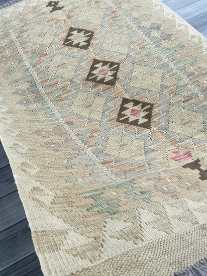 Handmade Afghan Chobi Kilim Rug 147 CM x  97 CM ( SS # 116)
