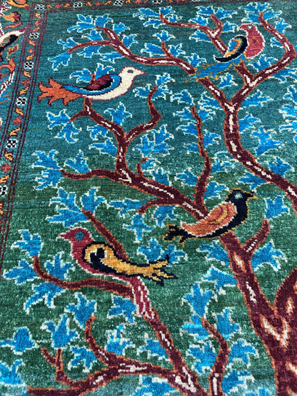 Handmade Chobi Pictorial Wool Rug  ( 180 CM x 120 CM ) SK#1056