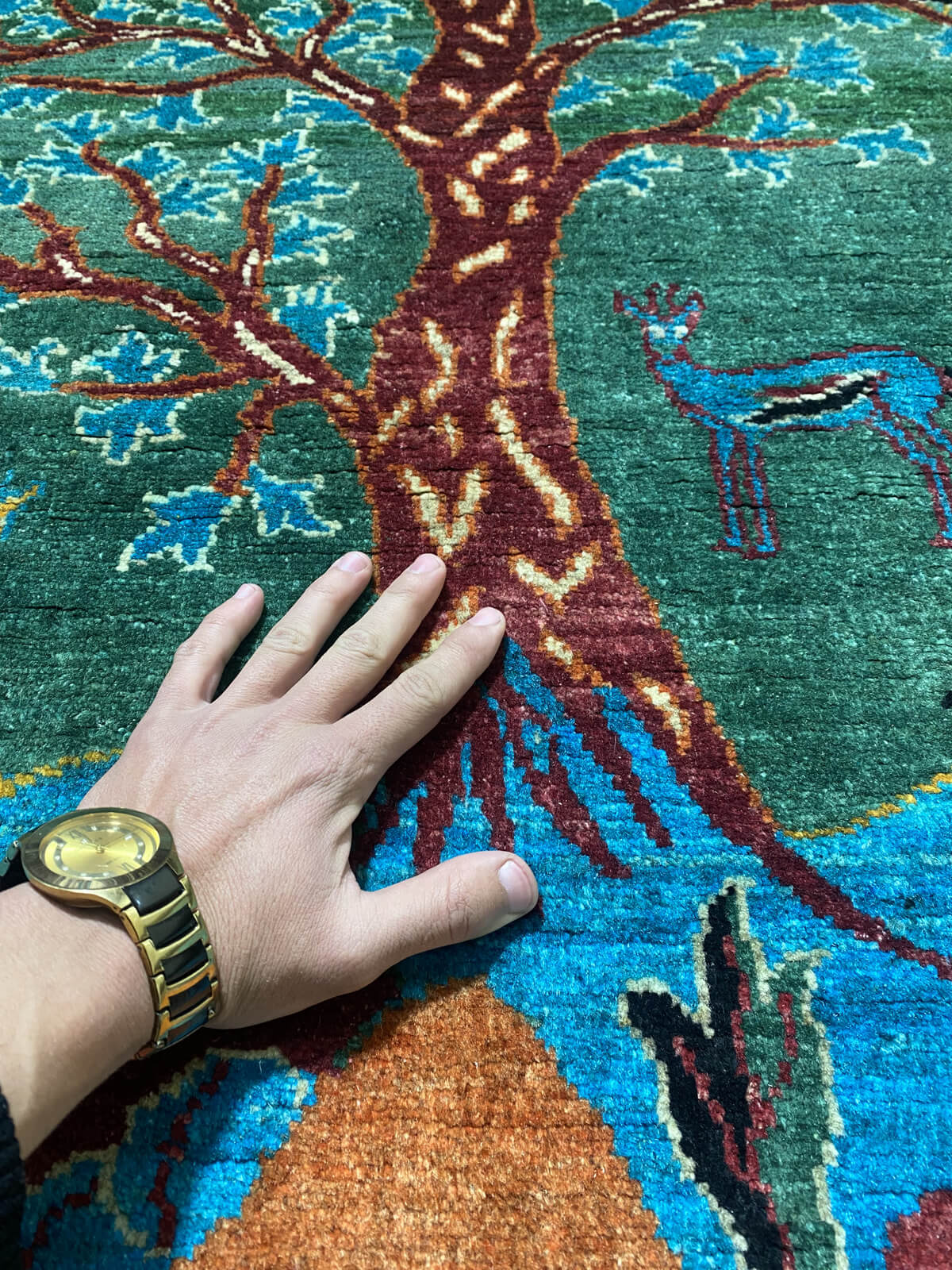 Handmade Chobi Pictorial Wool Rug  ( 180 CM x 120 CM ) SK#1056