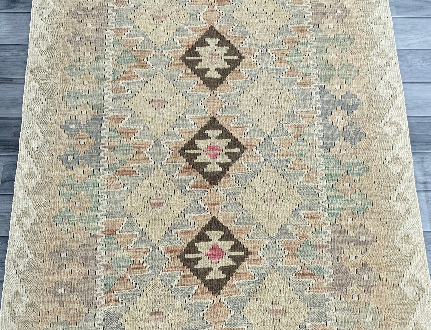 Handmade Afghan Chobi Kilim Rug 147 CM x  97 CM ( SS # 116)