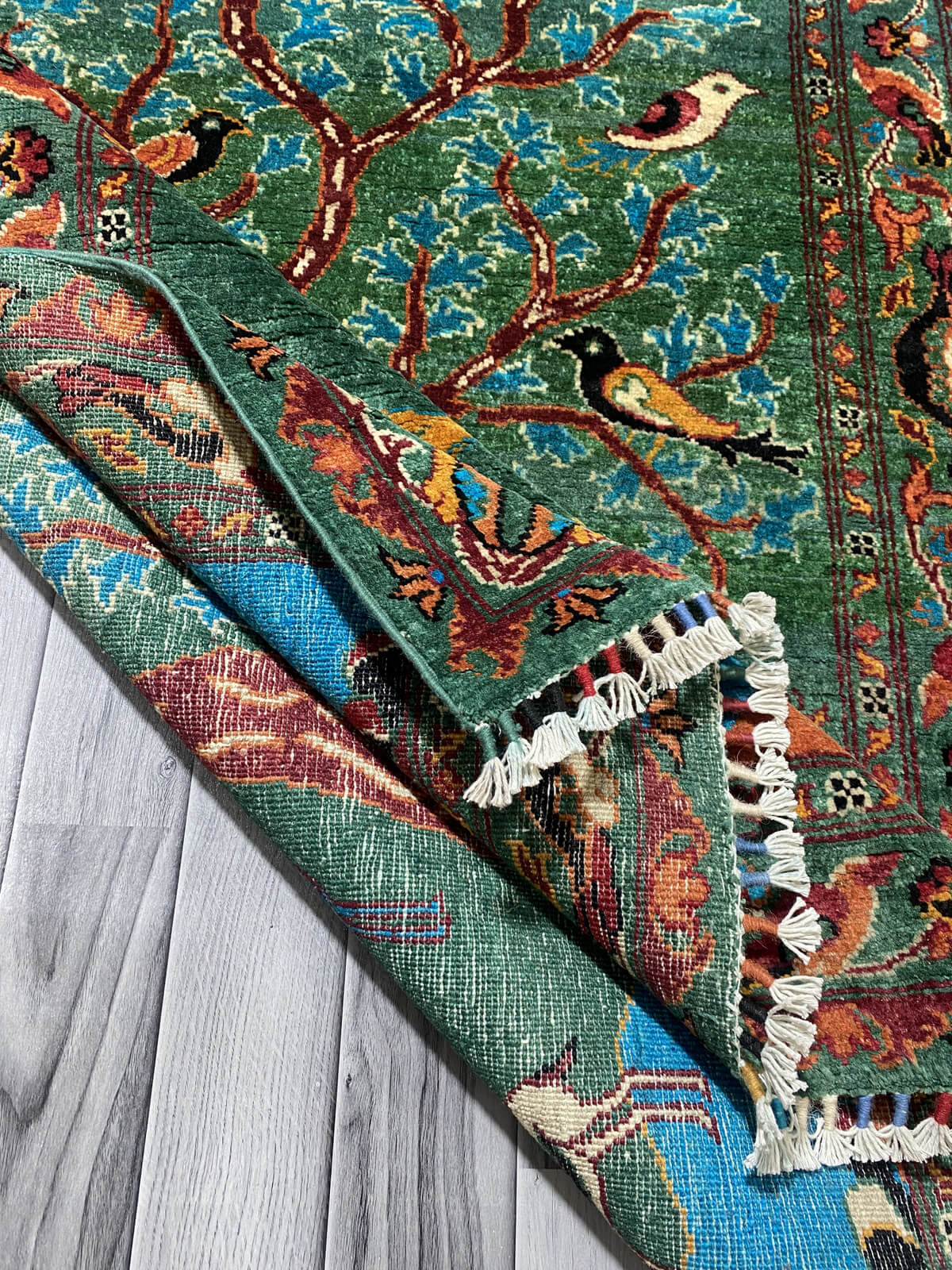 Handmade Chobi Pictorial Wool Rug  ( 180 CM x 120 CM ) SK#1056