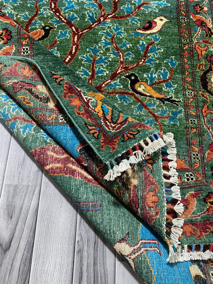 Handmade Chobi Pictorial Wool Rug  ( 180 CM x 120 CM ) SK#1056