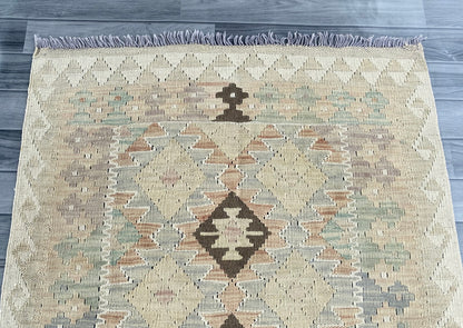 Handmade Afghan Chobi Kilim Rug 147 CM x  97 CM ( SS # 116)