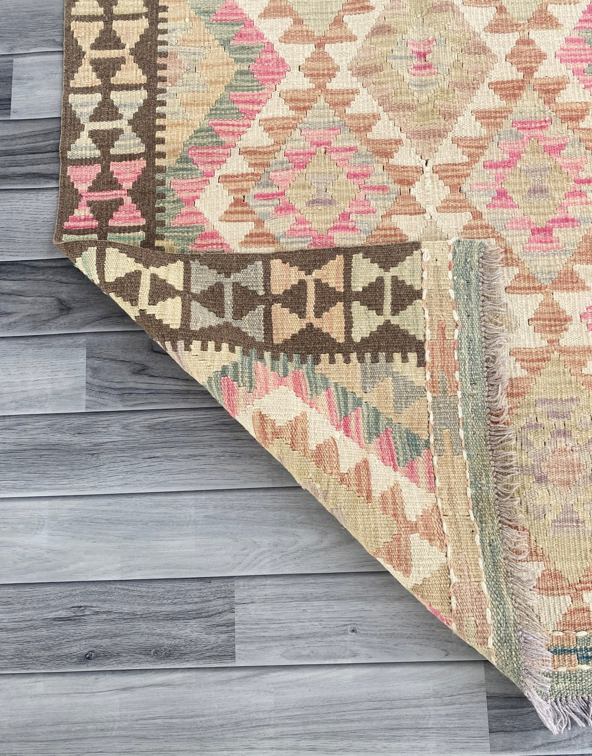 Handmade Afghan Chobi Kilim Rug 145 CM x  96 CM ( SS # 106 )