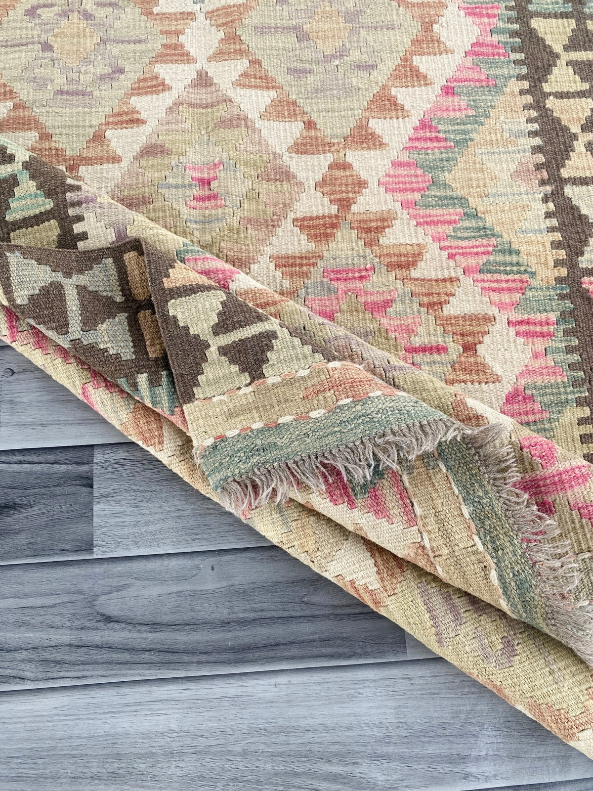 Handmade Afghan Chobi Kilim Rug 145 CM x  96 CM ( SS # 106 )