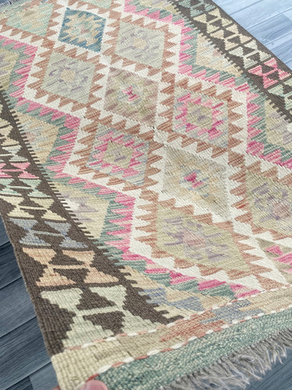 Handmade Afghan Chobi Kilim Rug 145 CM x  96 CM ( SS # 106 )