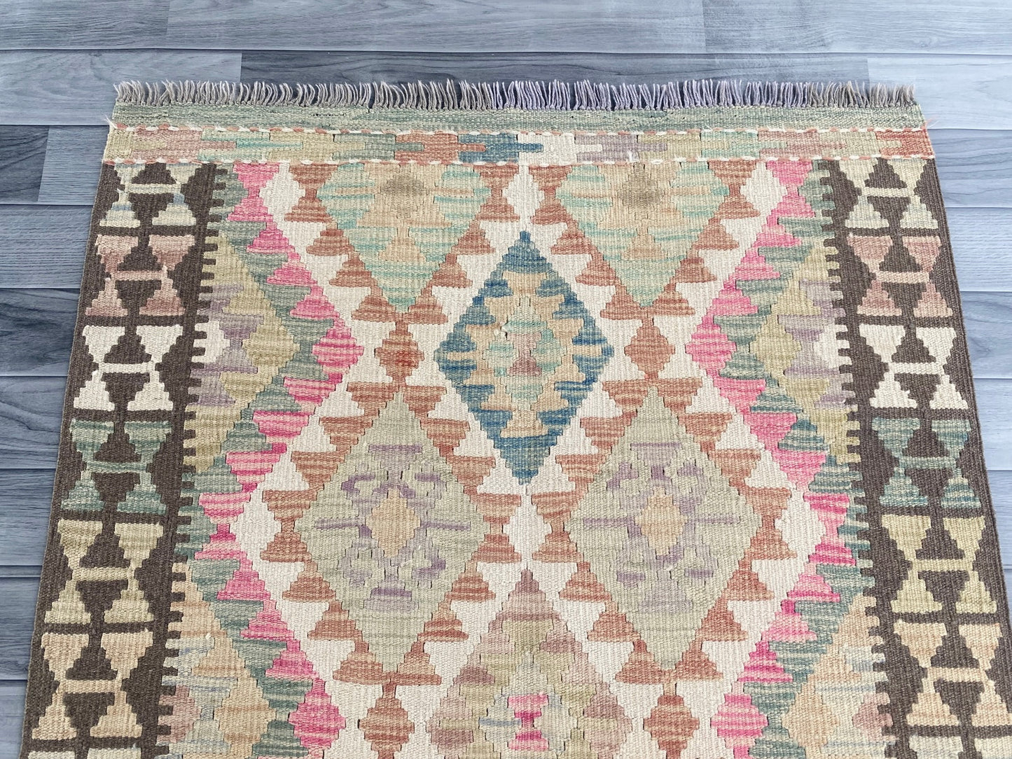 Handmade Afghan Chobi Kilim Rug 145 CM x  96 CM ( SS # 106 )