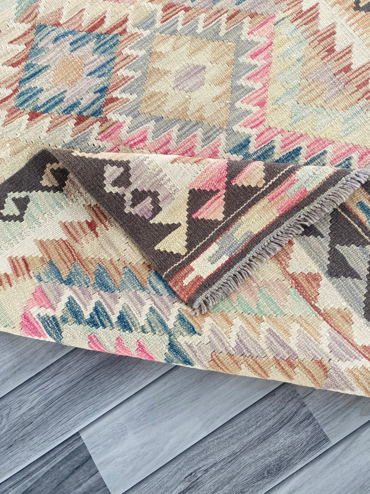 Handmade Afghan Chobi Kilim Rug 151  CM x 100 CM ( SS # 105 )