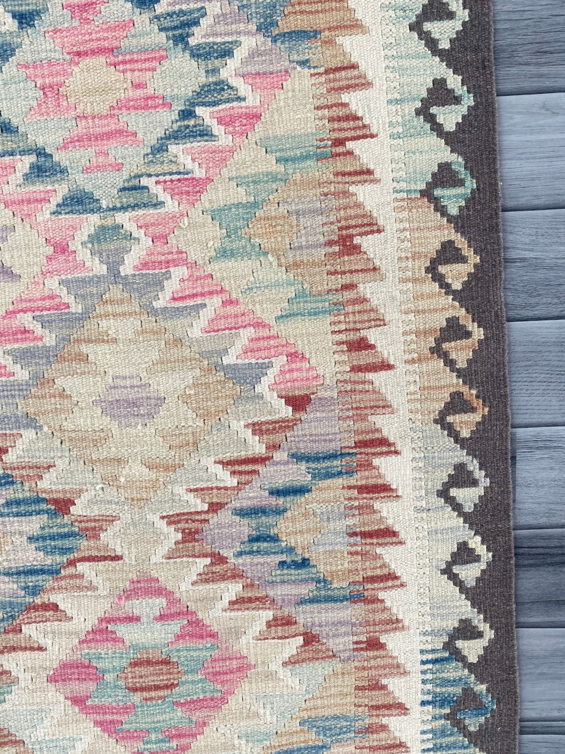 Handmade Afghan Chobi Kilim Rug 151  CM x 100 CM ( SS # 105 )