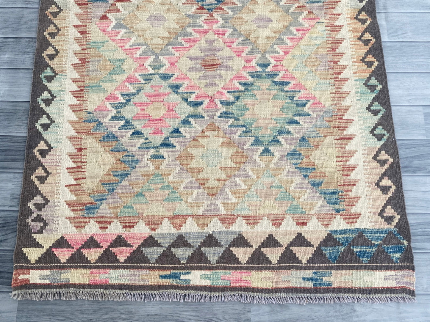 Handmade Afghan Chobi Kilim Rug 151  CM x 100 CM ( SS # 105 )
