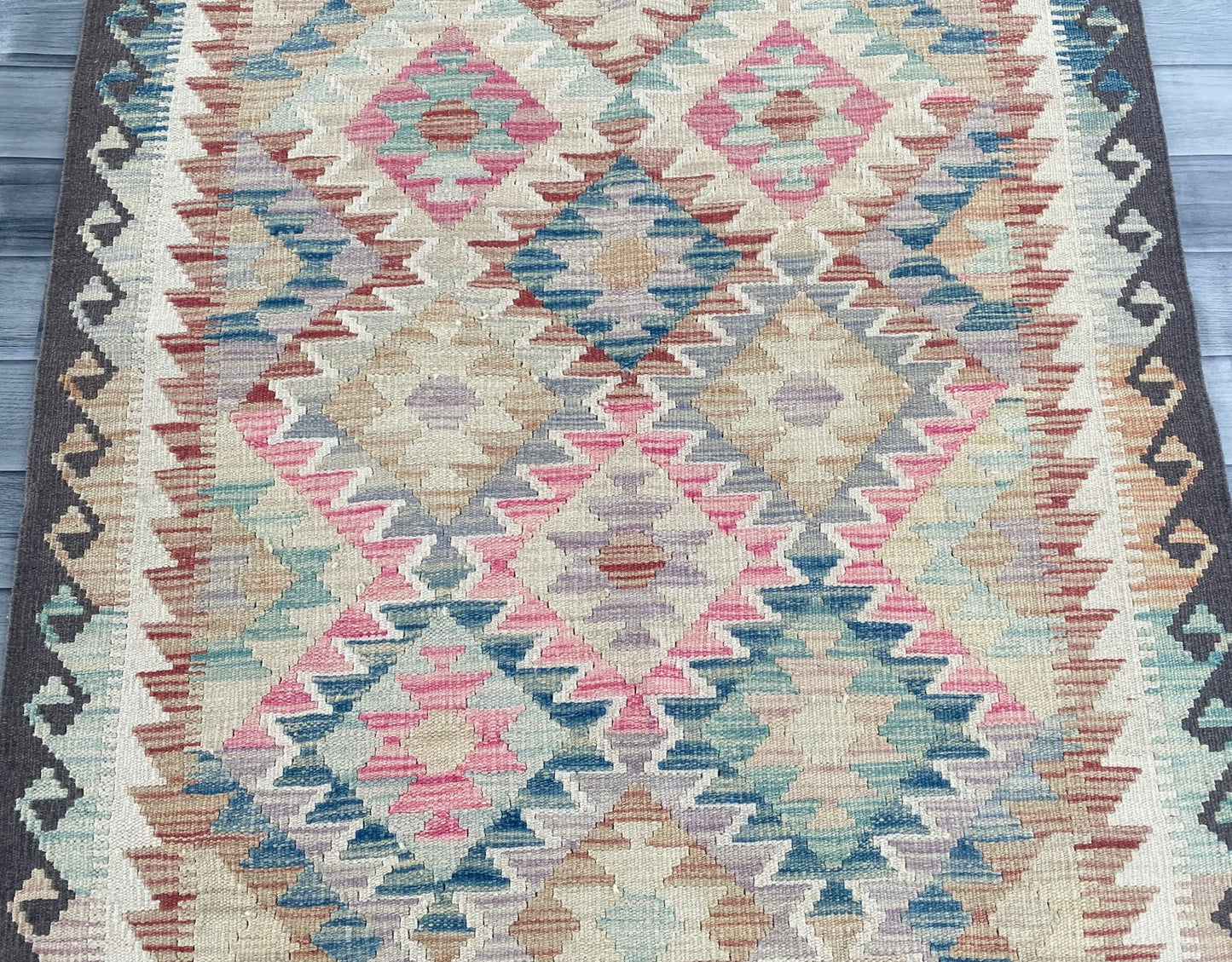 Handmade Afghan Chobi Kilim Rug 151  CM x 100 CM ( SS # 105 )