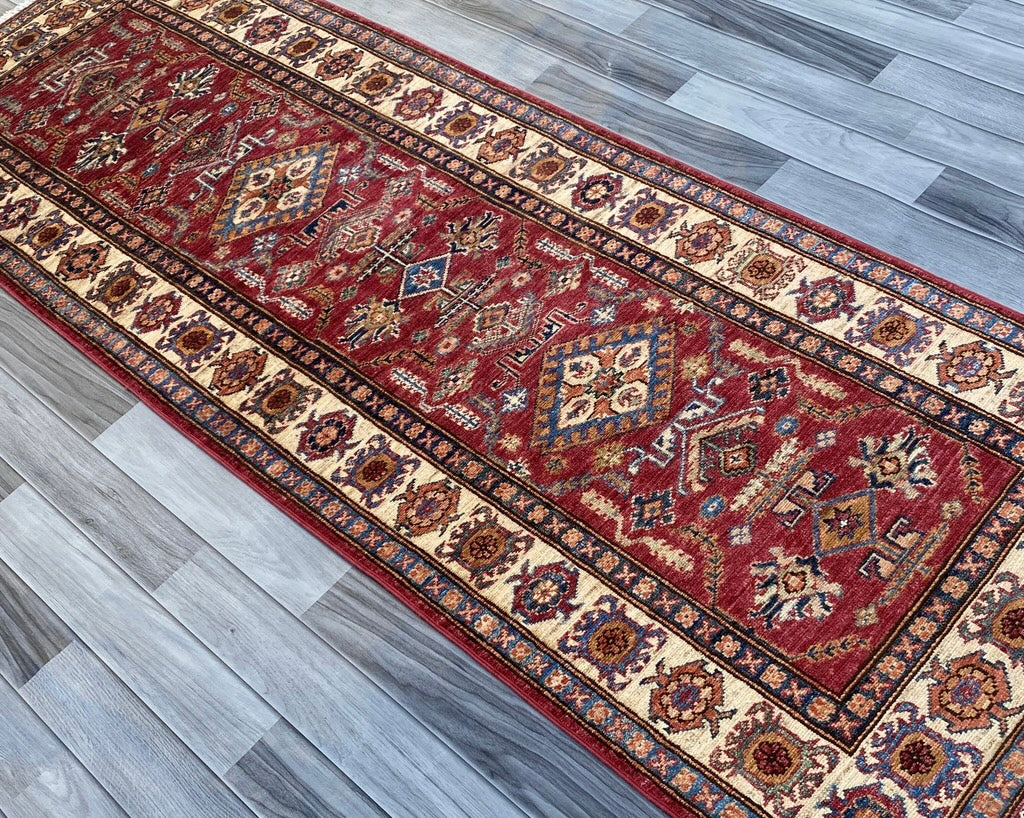 Hand Knotted Chobi Hallway Runner Rug | 240 CM x 82 CM SK#986