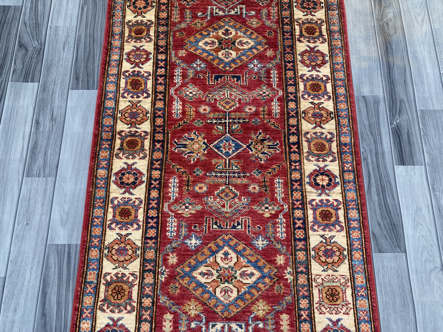 Hand Knotted Chobi Hallway Runner Rug | 240 CM x 82 CM SK#986