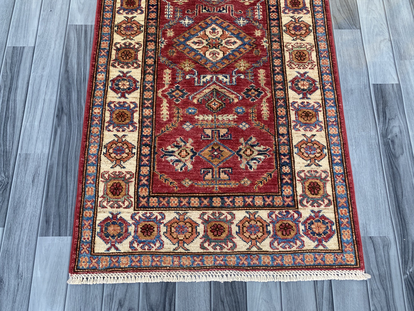 Hand Knotted Chobi Hallway Runner Rug | 240 CM x 82 CM SK#986