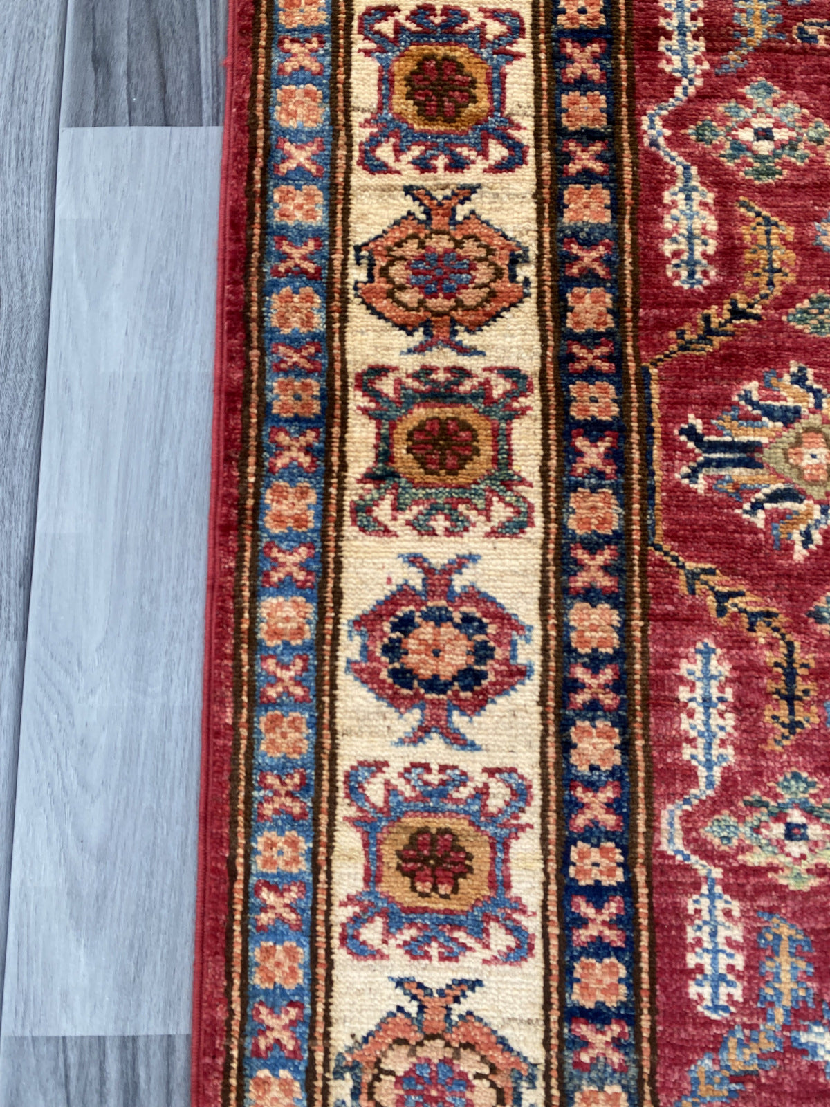 Hand Knotted Chobi Hallway Runner Rug | 240 CM x 82 CM SK#986
