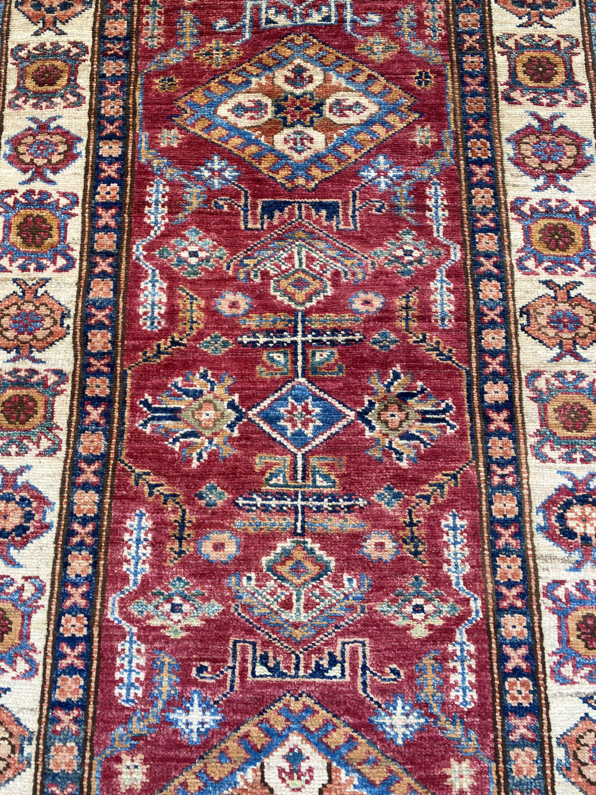 Hand Knotted Chobi Hallway Runner Rug | 240 CM x 82 CM SK#986