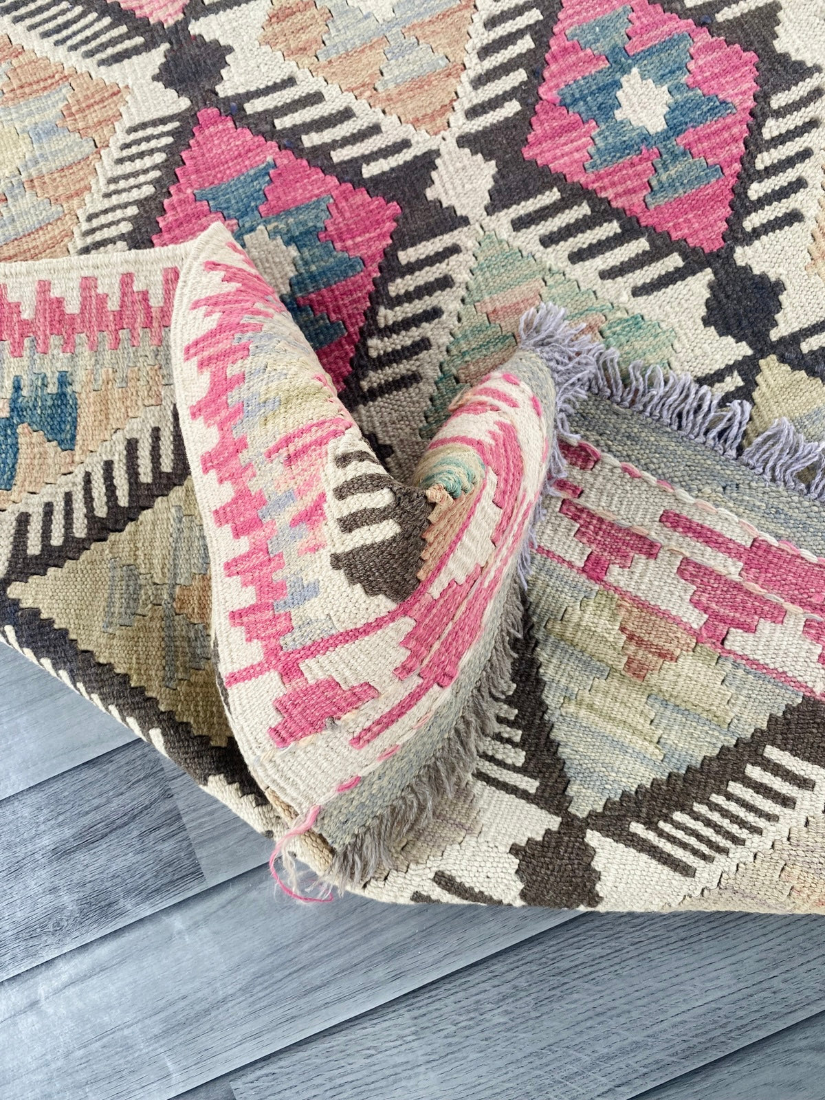Handmade Afghan Chobi Kilim Rug 146 CM x 95 CM ( SS # 104 )