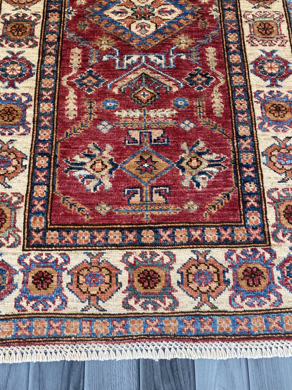 Hand Knotted Chobi Hallway Runner Rug | 240 CM x 82 CM SK#986