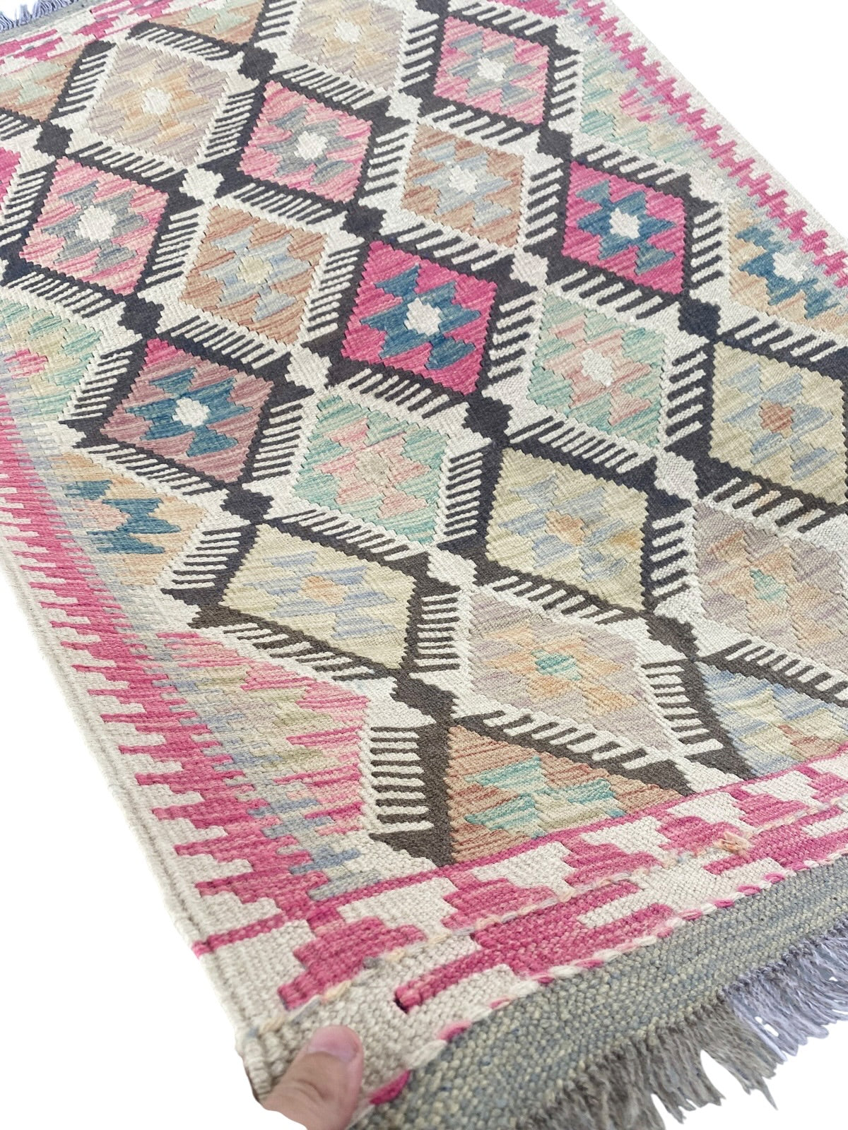 Handmade Afghan Chobi Kilim Rug 146 CM x 95 CM SK#1290