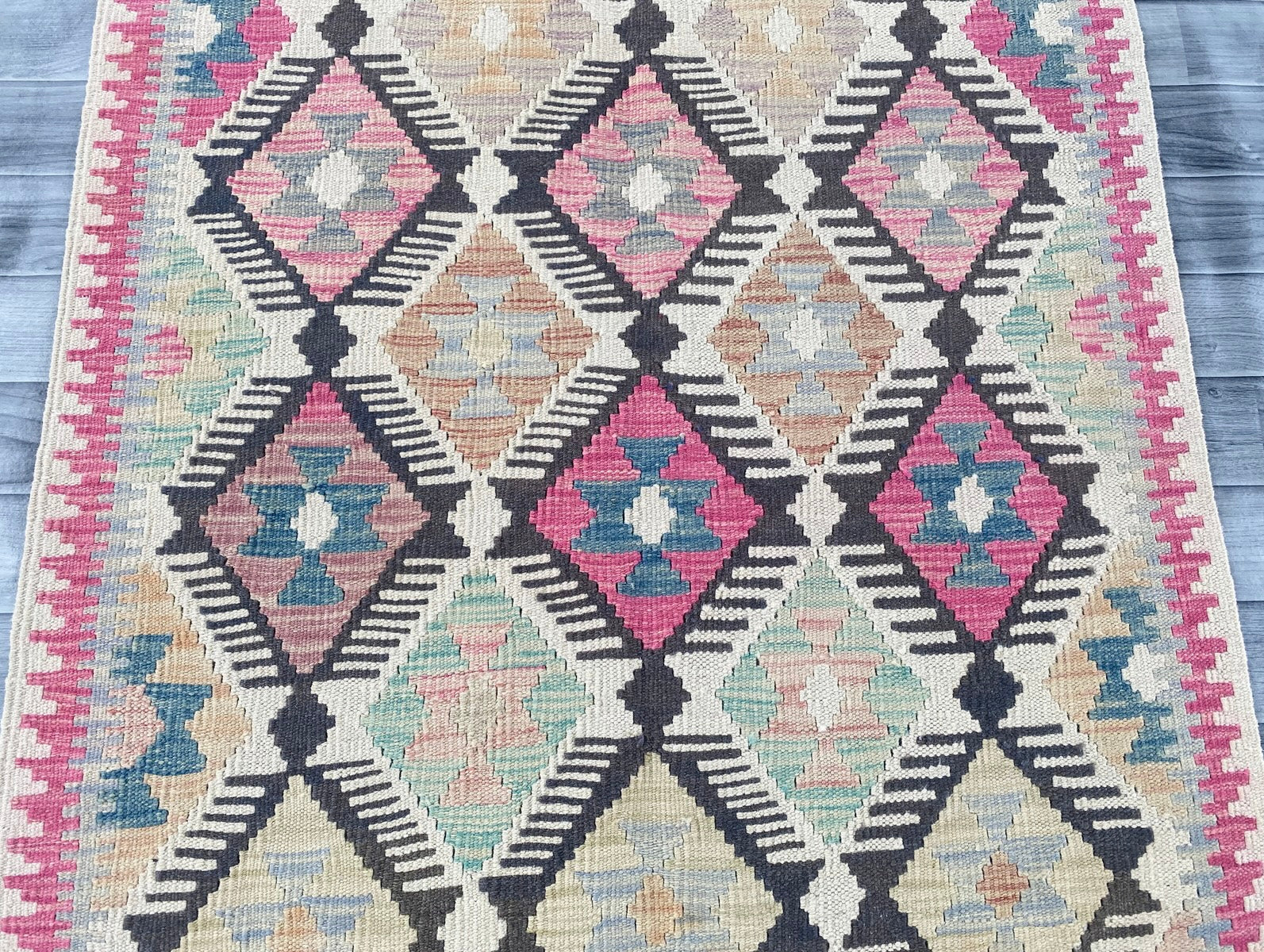 Handmade Afghan Chobi Kilim Rug 146 CM x 95 CM SK#1290
