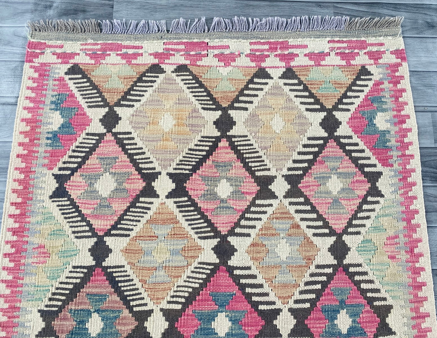 Handmade Afghan Chobi Kilim Rug 146 CM x 95 CM ( SS # 104 )