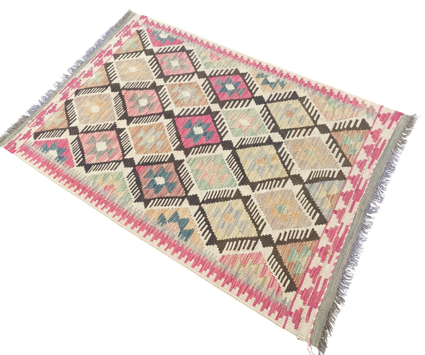 Handmade Afghan Chobi Kilim Rug 146 CM x 95 CM SK#1290