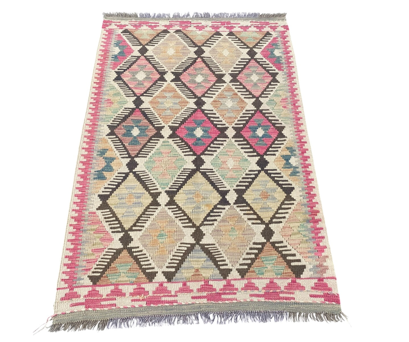 Handmade Afghan Chobi Kilim Rug 146 CM x 95 CM SK#1290