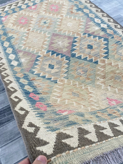 Handmade Afghan Chobi Kilim Rug 156 CM x 100 CM ( SS # 103 )