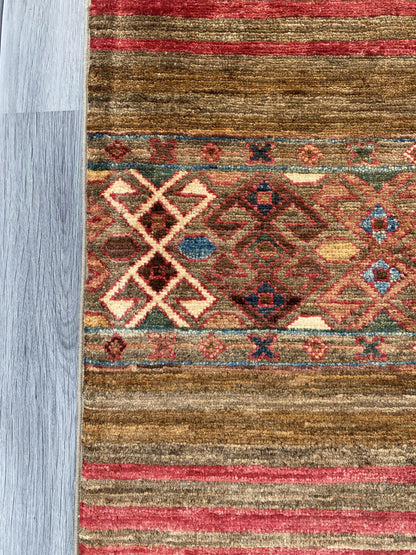 Hand Knotted Chobi Hallway Runner Rug | 251 CM x 83 CM SK#987
