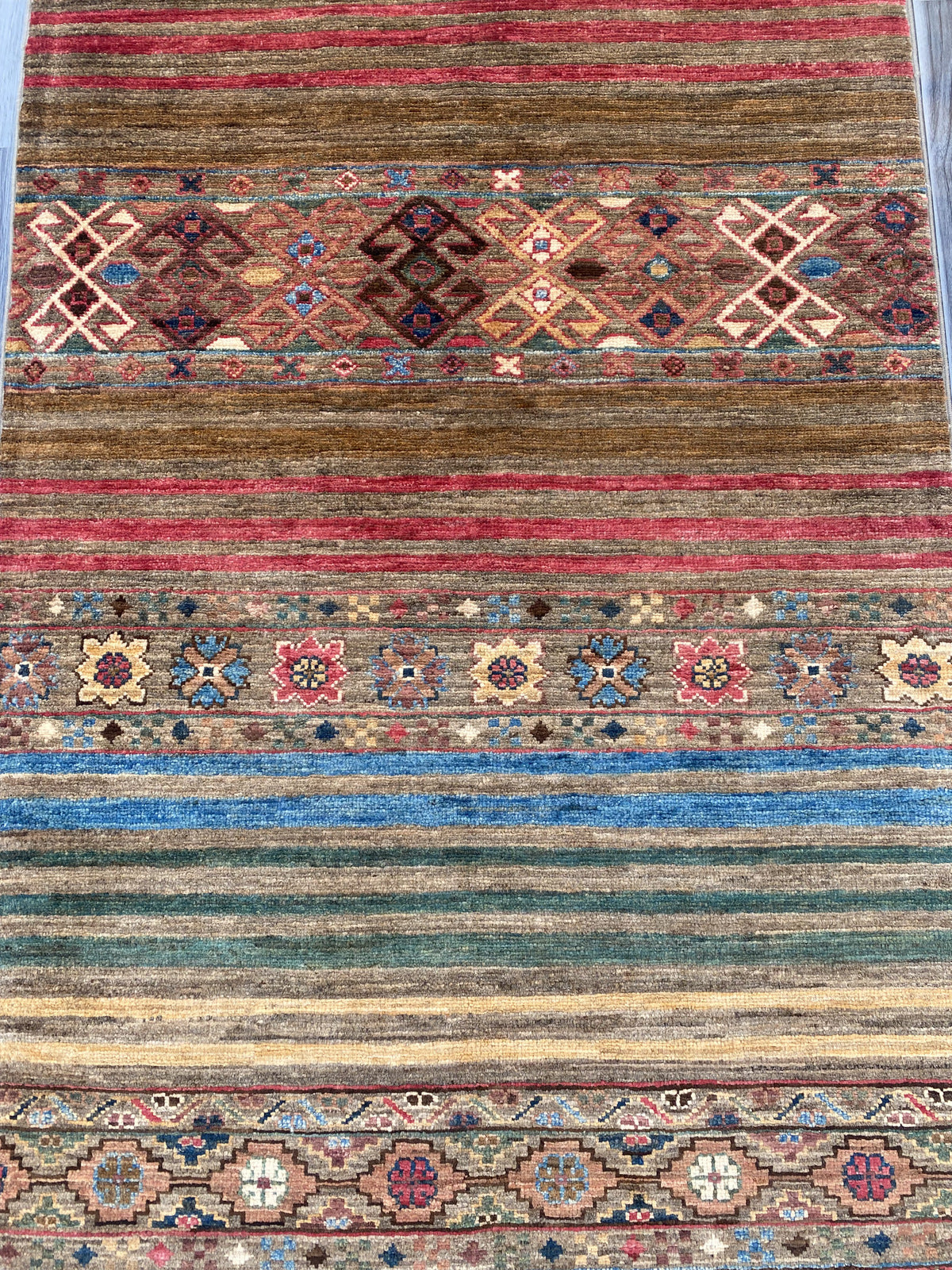 Hand Knotted Chobi Hallway Runner Rug | 251 CM x 83 CM SK#987
