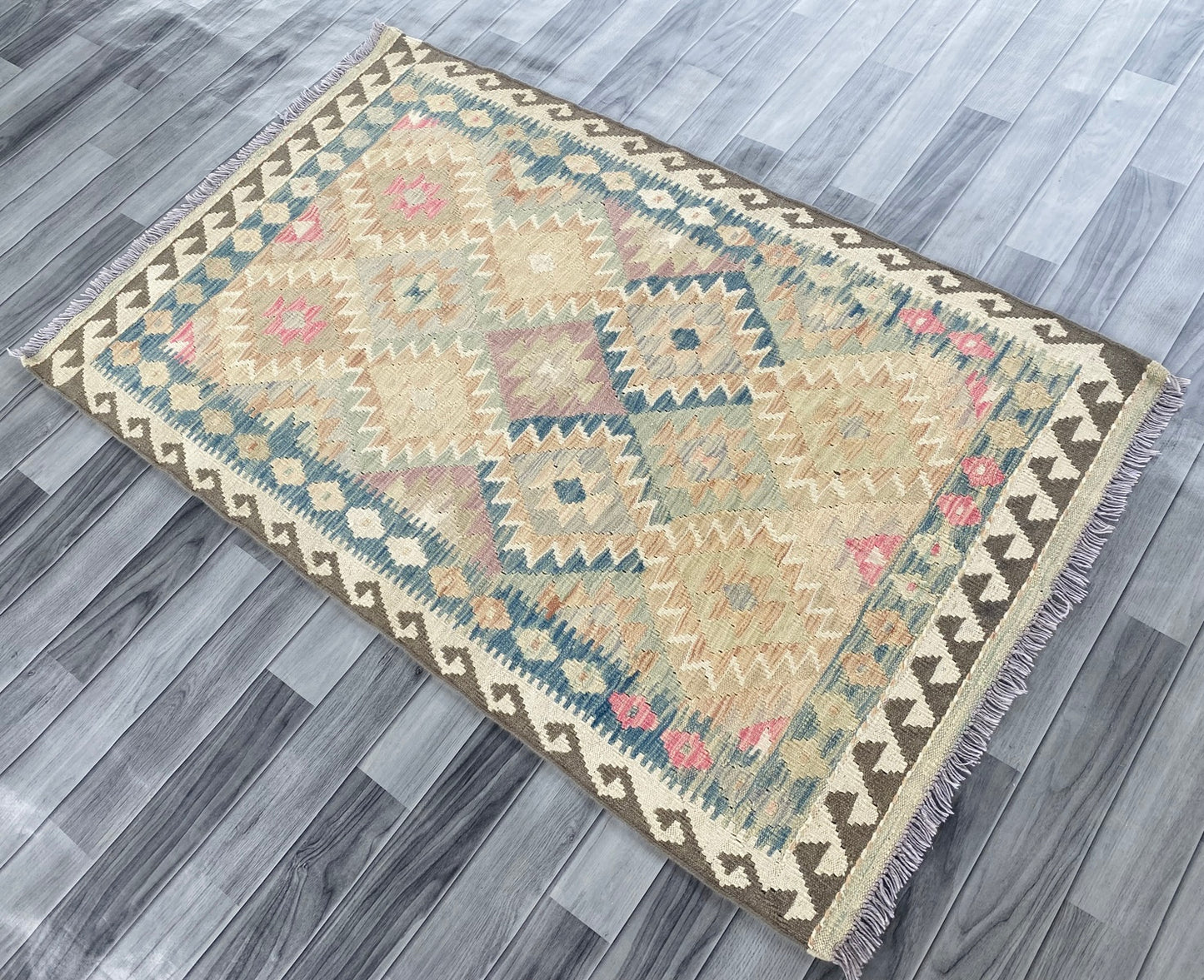 Handmade Afghan Chobi Kilim Rug 156 CM x 100 CM ( SS # 103 )