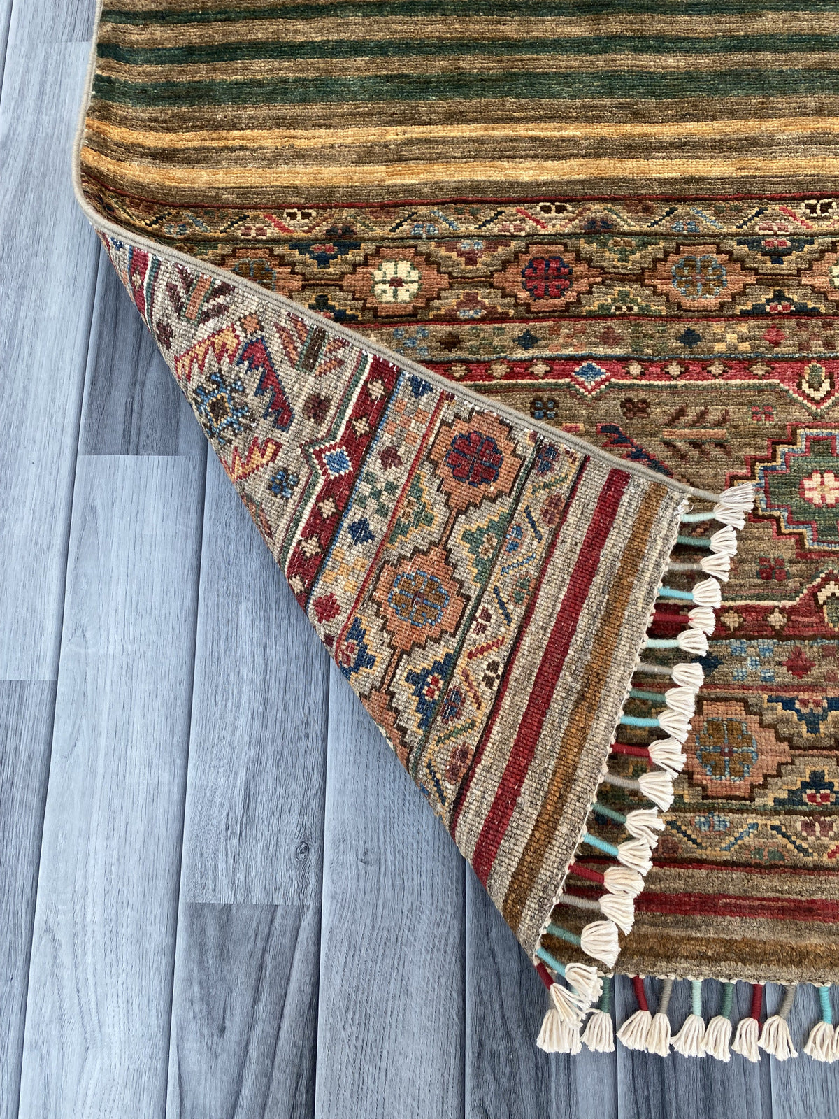 Hand Knotted Chobi Hallway Runner Rug | 251 CM x 83 CM SK#987