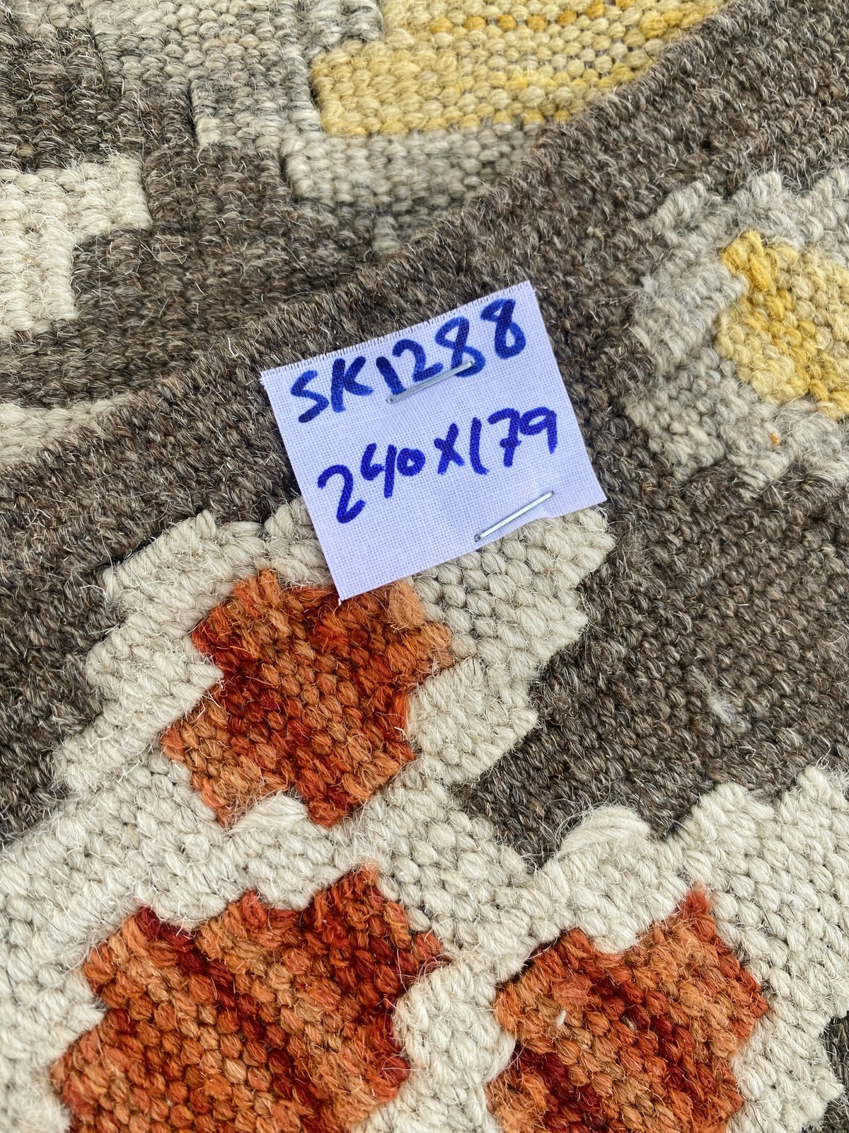 Handmade Afghan  Kilim Rug  240 CM x 179 CM  SK #1288