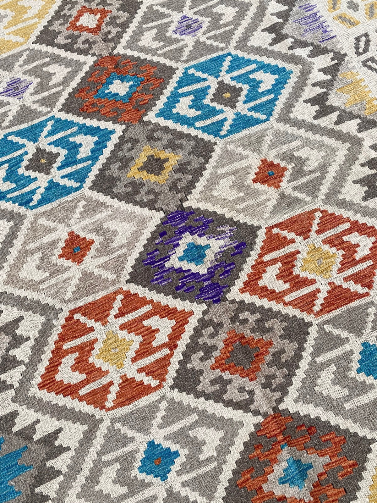 Handmade Afghan Chobi Kilim Rug 240 CM x  179 CM ( SS # 145 )