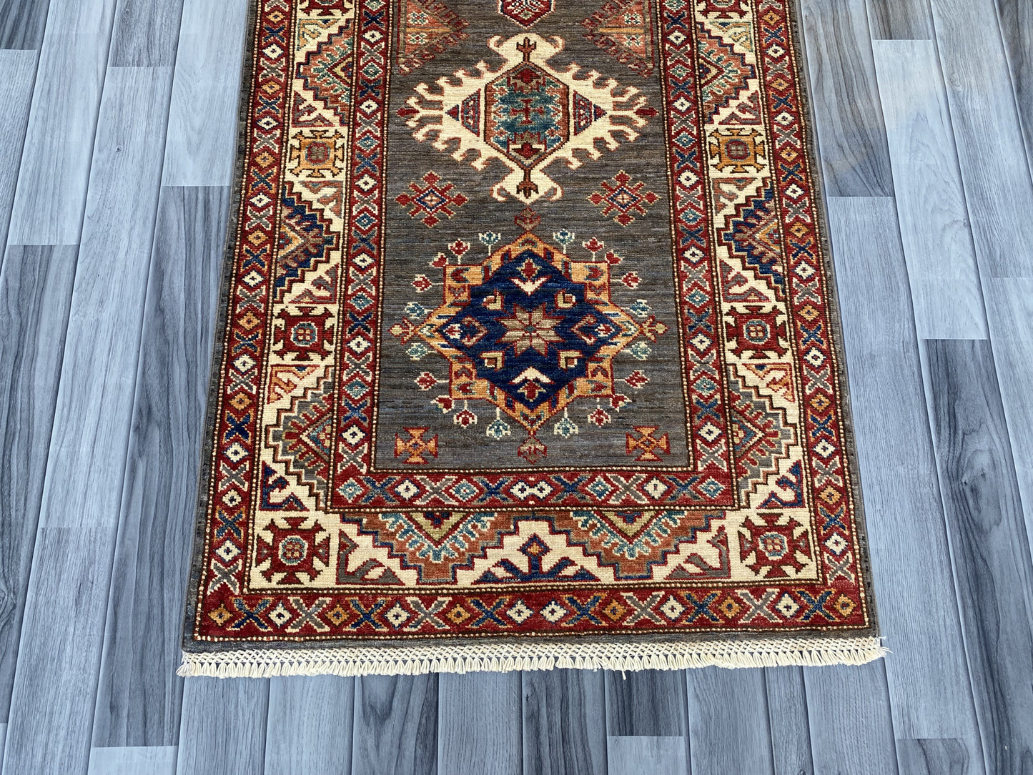 Hand Knotted Chobi Hallway Runner Rug | 282 CM x 81 CM SK# 988