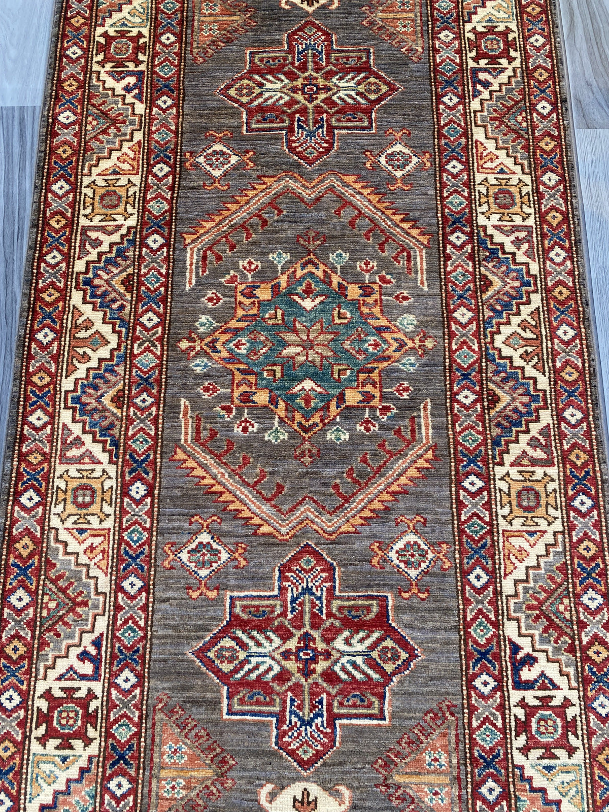 Hand Knotted Chobi Hallway Runner Rug | 282 CM x 81 CM SK# 988
